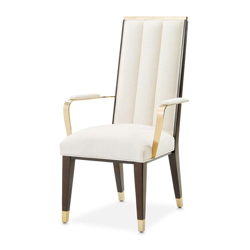AICO by Michael Amini - Belmont Place Dining Arm Chair, Set of 2 - Espresso - 9085004-409 veiw 1