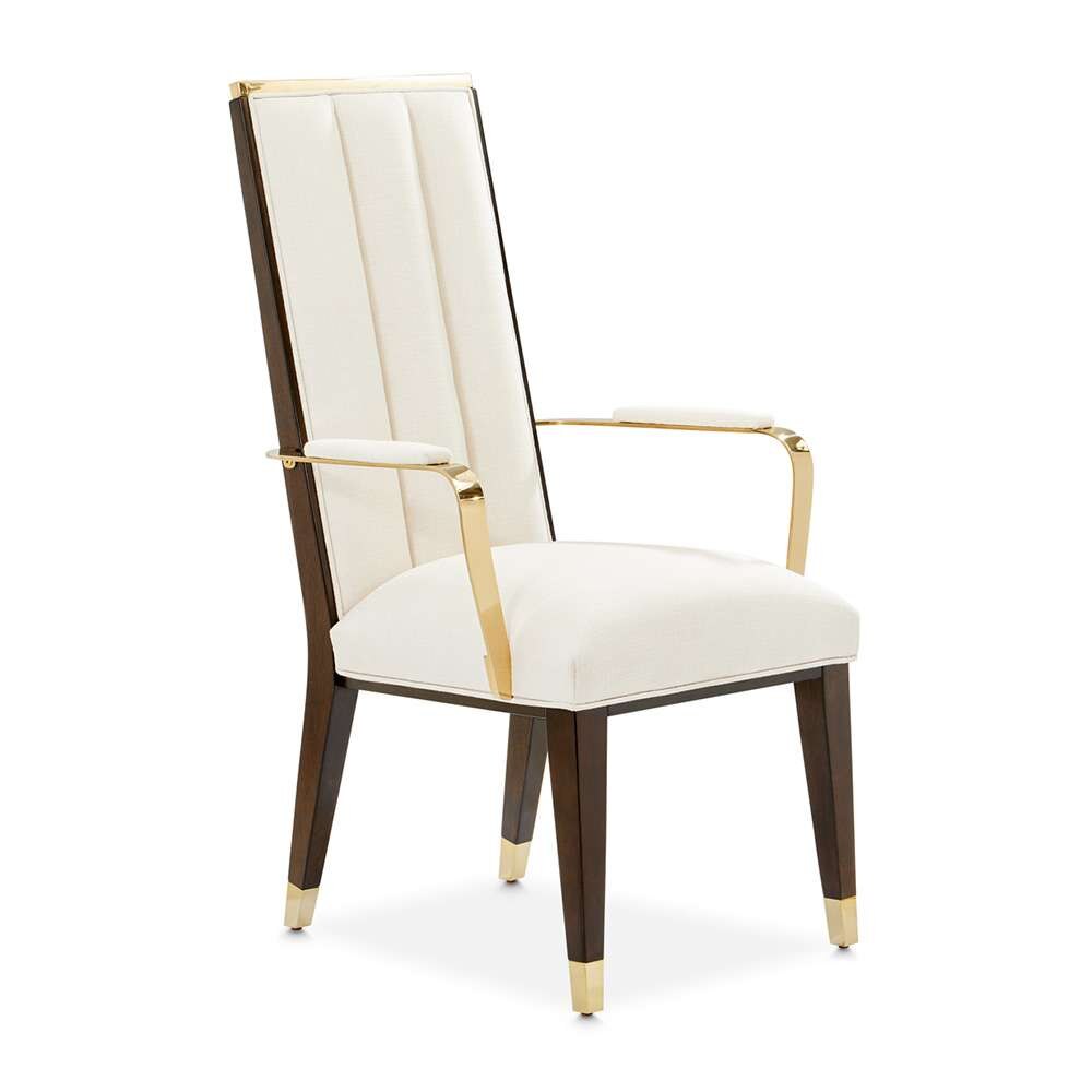 AICO by Michael Amini - Belmont Place Dining Arm Chair, Set of 2 - Espresso - 9085004-409 veiw 3