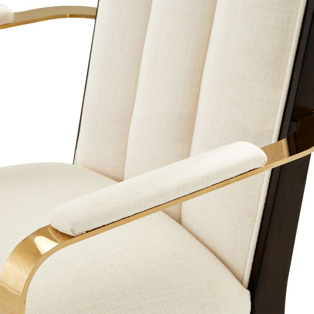 AICO by Michael Amini - Belmont Place Dining Arm Chair, Set of 2 - Espresso - 9085004-409 veiw 5