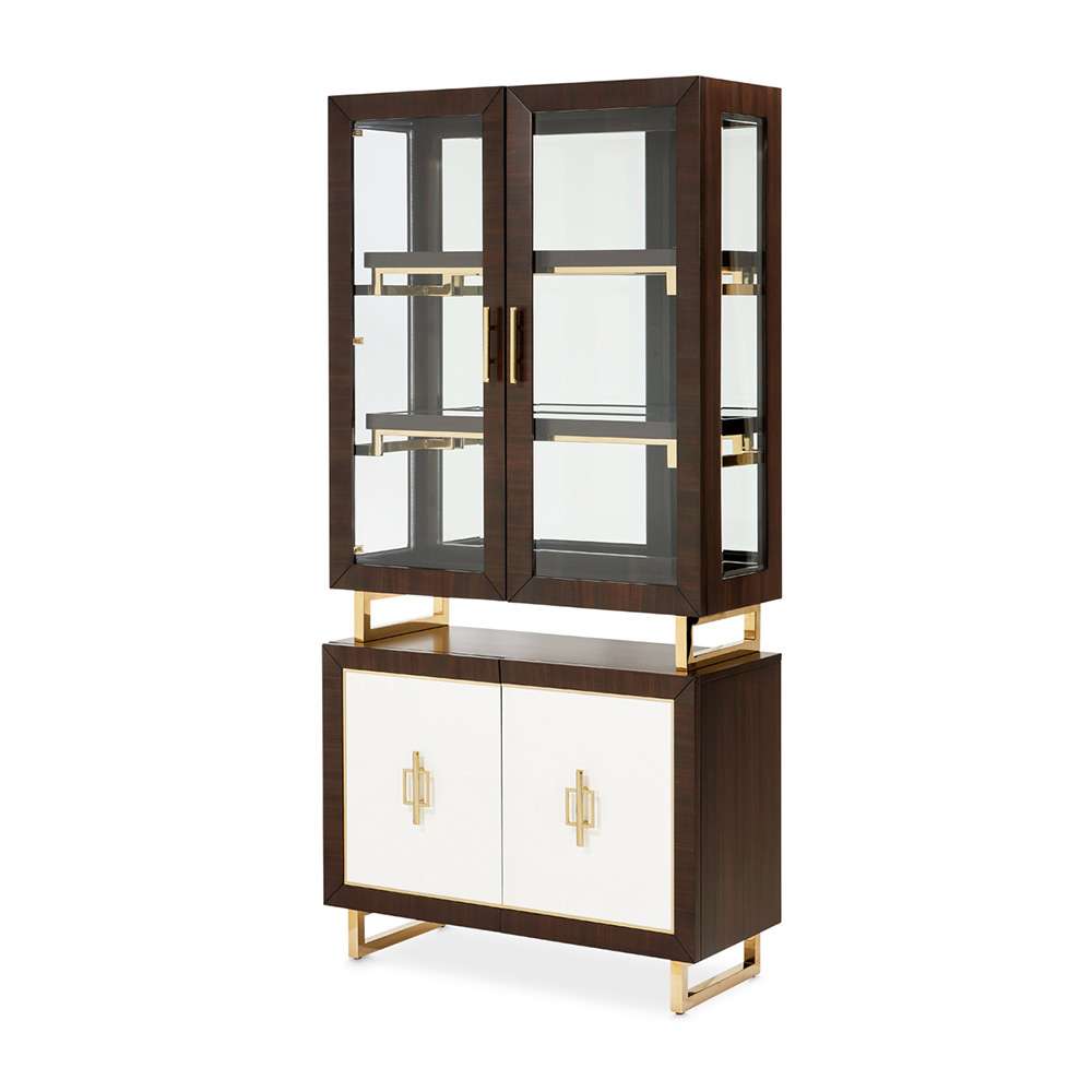 AICO by Michael Amini - Belmont Place Display Cabinet - Espresso - 9085209-409 veiw 1