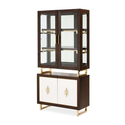 AICO by Michael Amini - Belmont Place Display Cabinet - Espresso - 9085209-409 veiw 1
