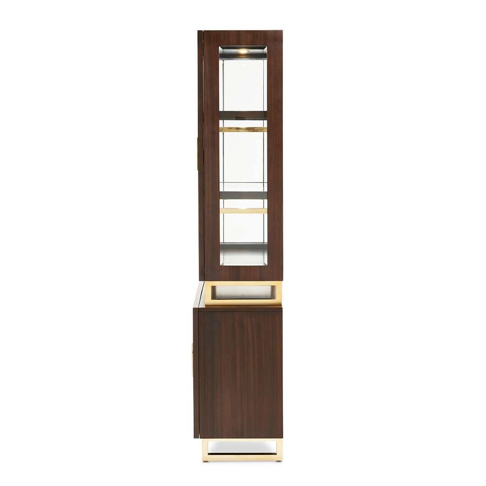 AICO by Michael Amini - Belmont Place Display Cabinet - Espresso - 9085209-409 veiw 6