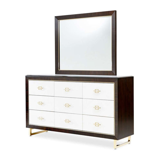 AICO by Michael Amini - Belmont Place Dresser & Mirror - Espresso - 9085050SA-260-409 veiw 1