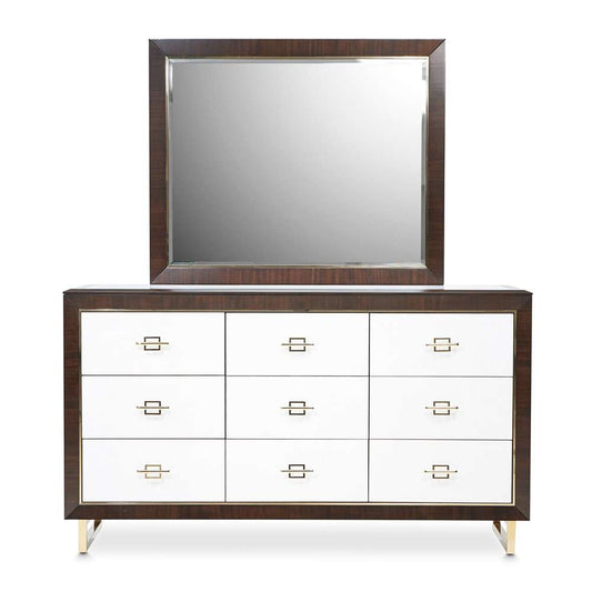 AICO by Michael Amini - Belmont Place Dresser & Mirror - Espresso - 9085050SA-260-409 veiw 2