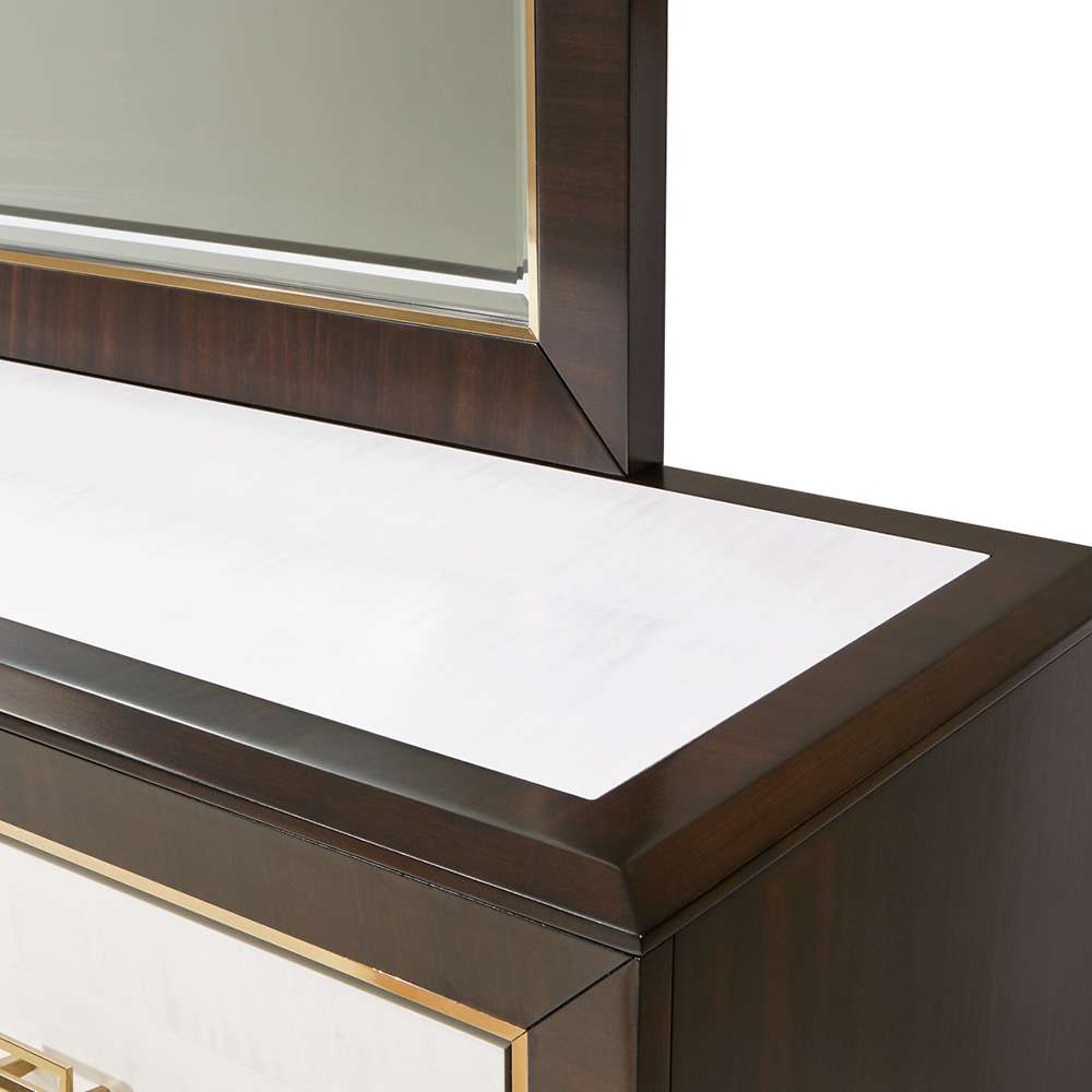AICO by Michael Amini - Belmont Place Dresser & Mirror - Espresso - 9085050SA-260-409 veiw 3