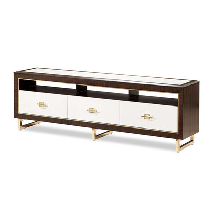 AICO by Michael Amini - Belmont Place Media Cabinet - Espresso - 9085081-409 veiw 1