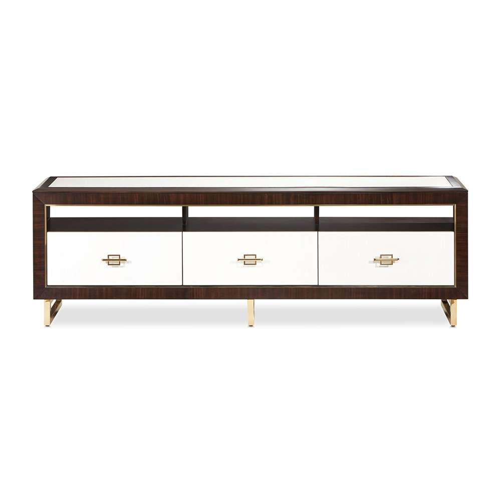 AICO by Michael Amini - Belmont Place Media Cabinet - Espresso - 9085081-409 veiw 2