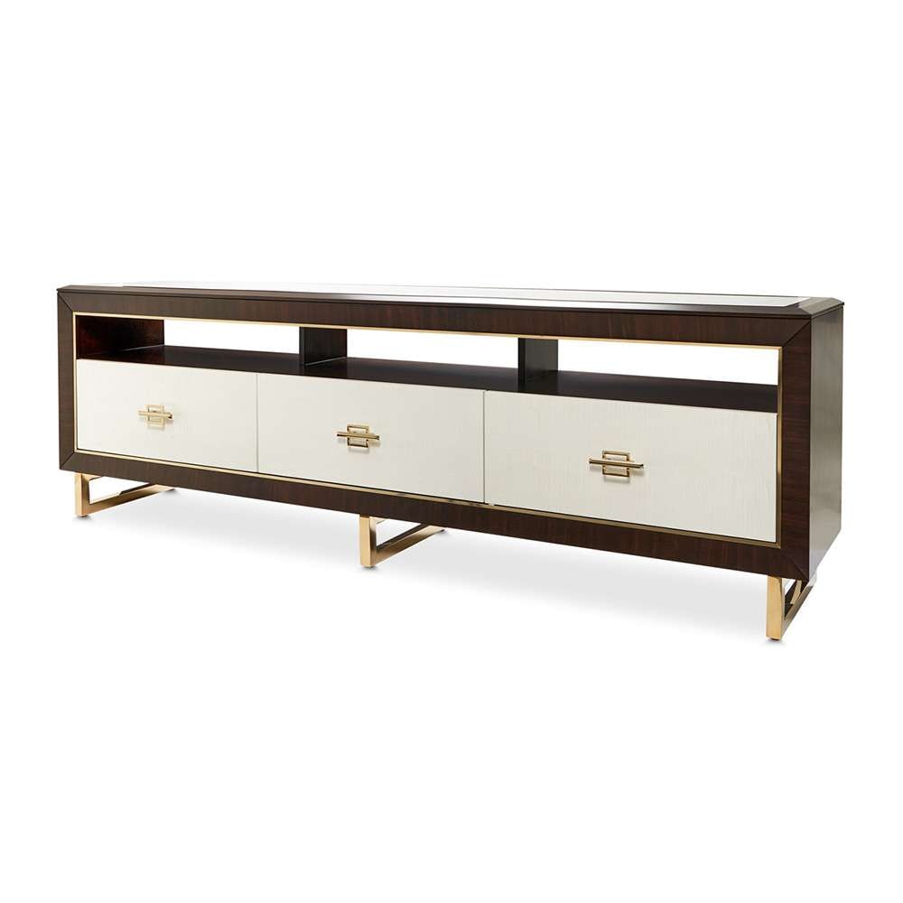 AICO by Michael Amini - Belmont Place Media Cabinet - Espresso - 9085081-409 veiw 5