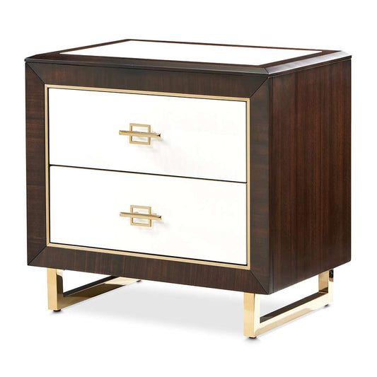 AICO by Michael Amini - Belmont Place Nightstand - Espresso - 9085040-409 veiw 1