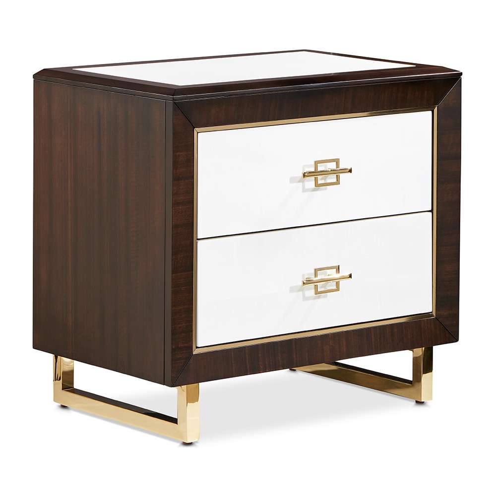 AICO by Michael Amini - Belmont Place Nightstand - Espresso - 9085040-409 veiw 3