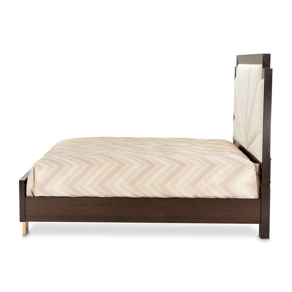 AICO by Michael Amini - Belmont Place Queen Upholstered Bed - Espresso - 9085000QN3-409 veiw 2