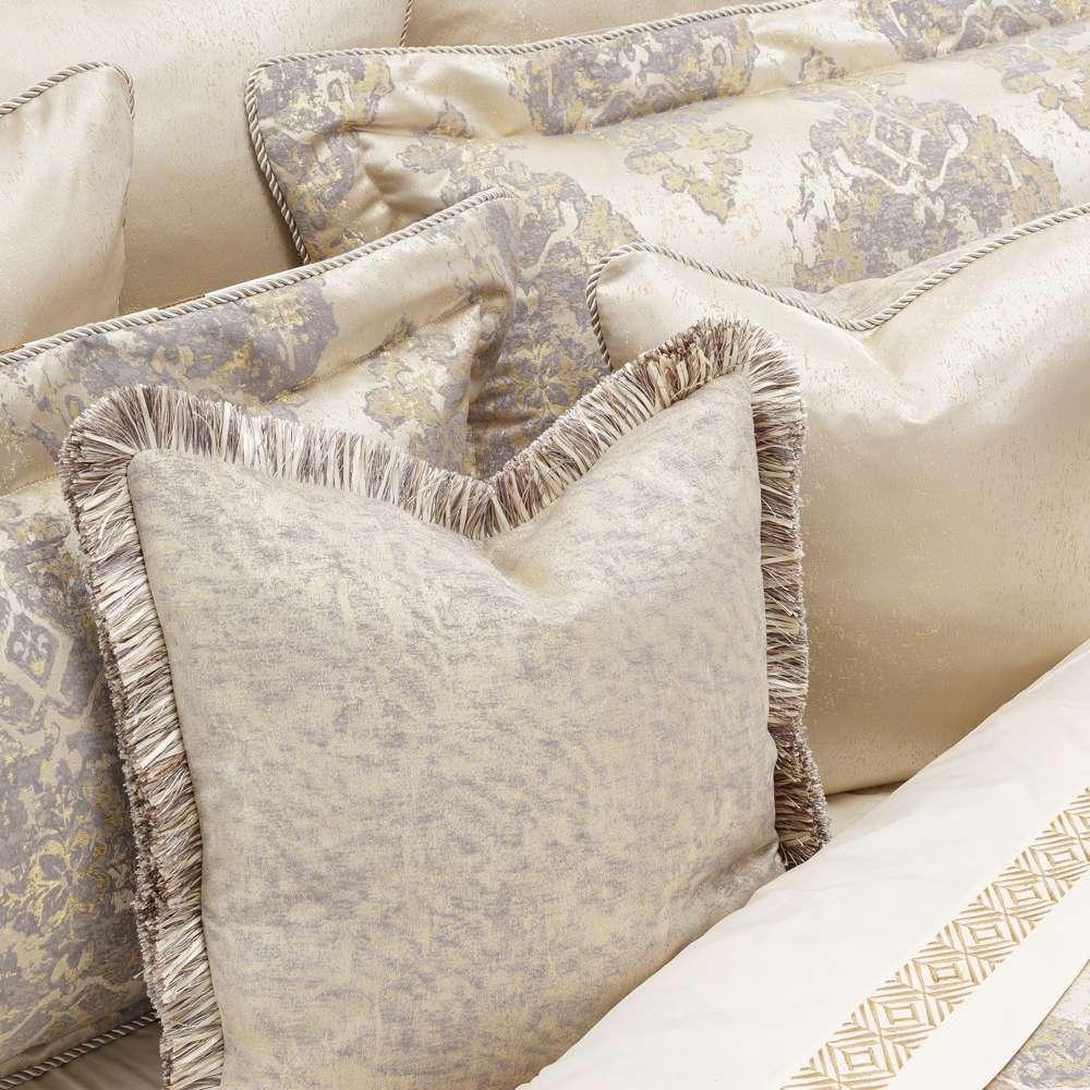 AICO by Michael Amini - Bennett 10-Piece King Comforter Set - Champagne - BCS-KS10-BENNET-CMP veiw 5