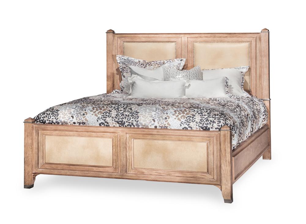 AICO by Michael Amini - Biscayne West King Panel Bed in Sand veiw 1