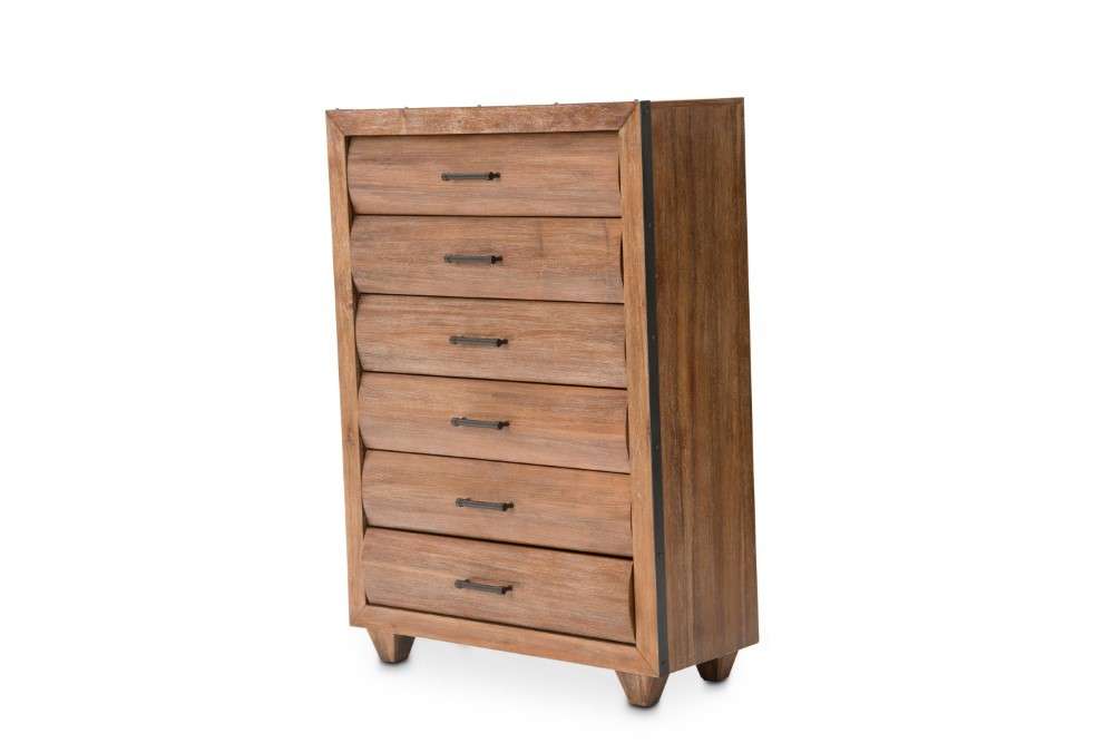 AICO by Michael Amini - Brooklyn Walk - 6 Drawer Chest - Burnt Umber - KI-BRKW070-408 veiw 1