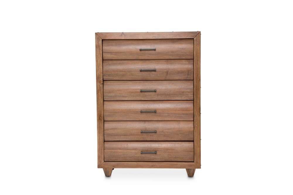 AICO by Michael Amini - Brooklyn Walk - 6 Drawer Chest - Burnt Umber - KI-BRKW070-408 veiw 2