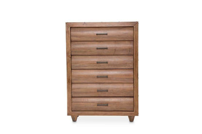 AICO by Michael Amini - Brooklyn Walk - 6 Drawer Chest - Burnt Umber - KI-BRKW070-408 veiw 2
