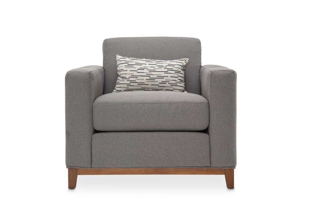 AICO by Michael Amini - Brooklyn Walk - Chair, Gunmetal - Burnt Umber - KI-BRKW835-GMT-408N_CLOSEOUT veiw 2