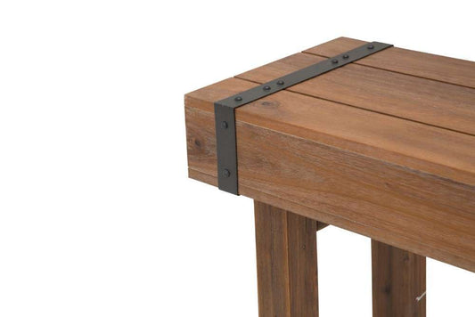 AICO by Michael Amini - Brooklyn Walk - Console Table - Burnt Umber - KI-BRKW223-408N veiw 2