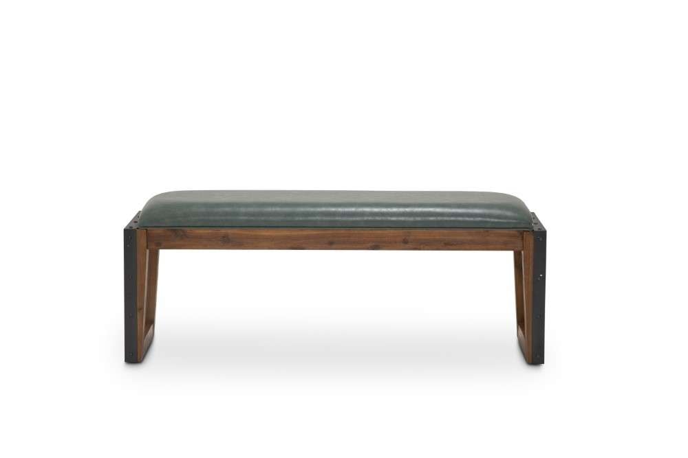 AICO by Michael Amini - Brooklyn Walk - Dining Bench - Burnt Umber - KI-BRKW900-408 veiw 2