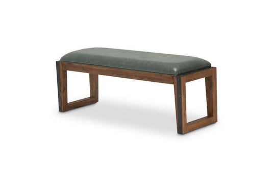 AICO by Michael Amini - Brooklyn Walk - Dining Bench - Burnt Umber - KI-BRKW900-408N veiw 1