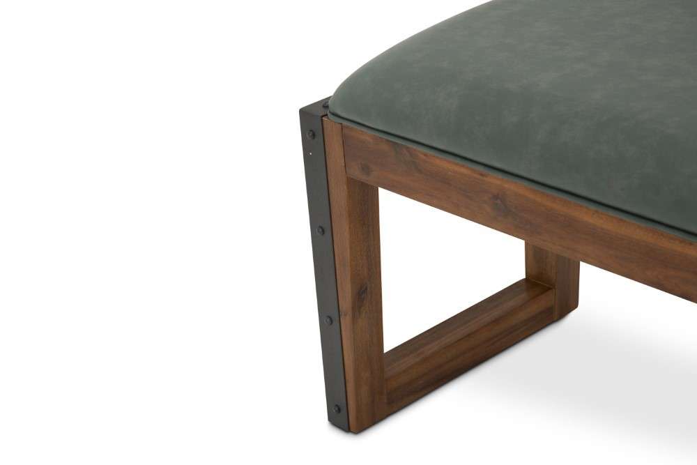 AICO by Michael Amini - Brooklyn Walk - Dining Bench - Burnt Umber - KI-BRKW900-408N veiw 2