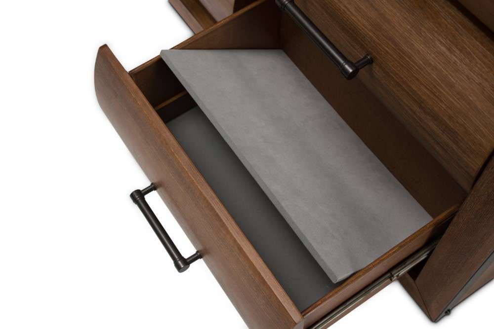 AICO by Michael Amini - Brooklyn Walk - Dresser & Mirror - Burnt Umber - KI-BRKW050-60-408 veiw 5