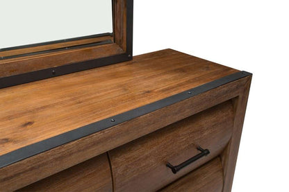 AICO by Michael Amini - Brooklyn Walk - Dresser & Mirror - Burnt Umber - KI-BRKW050-60-408 veiw 8