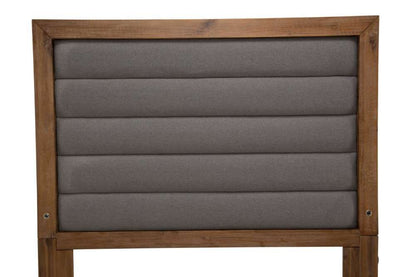 AICO by Michael Amini - Brooklyn Walk - Eastern King Panel Bed with Fabric Insert - Burnt Umber - KI-BRKW014EK-408 veiw 3
