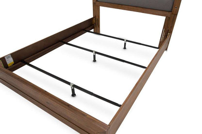 AICO by Michael Amini - Brooklyn Walk - Eastern King Panel Bed with Fabric Insert - Burnt Umber - KI-BRKW014EK-408N veiw 6