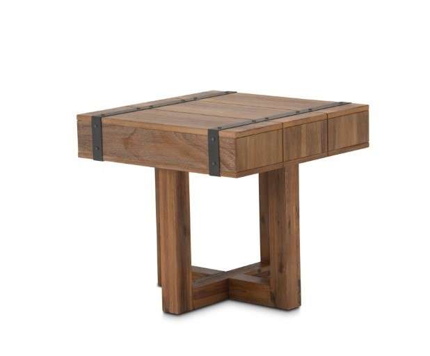 AICO by Michael Amini - Brooklyn Walk - End Table - Burnt Umber - KI-BRKW202-408 veiw 1