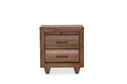 AICO by Michael Amini - Brooklyn Walk - Nightstand, 2 Drawers - Burnt Umber - KI-BRKW040-408N veiw 1