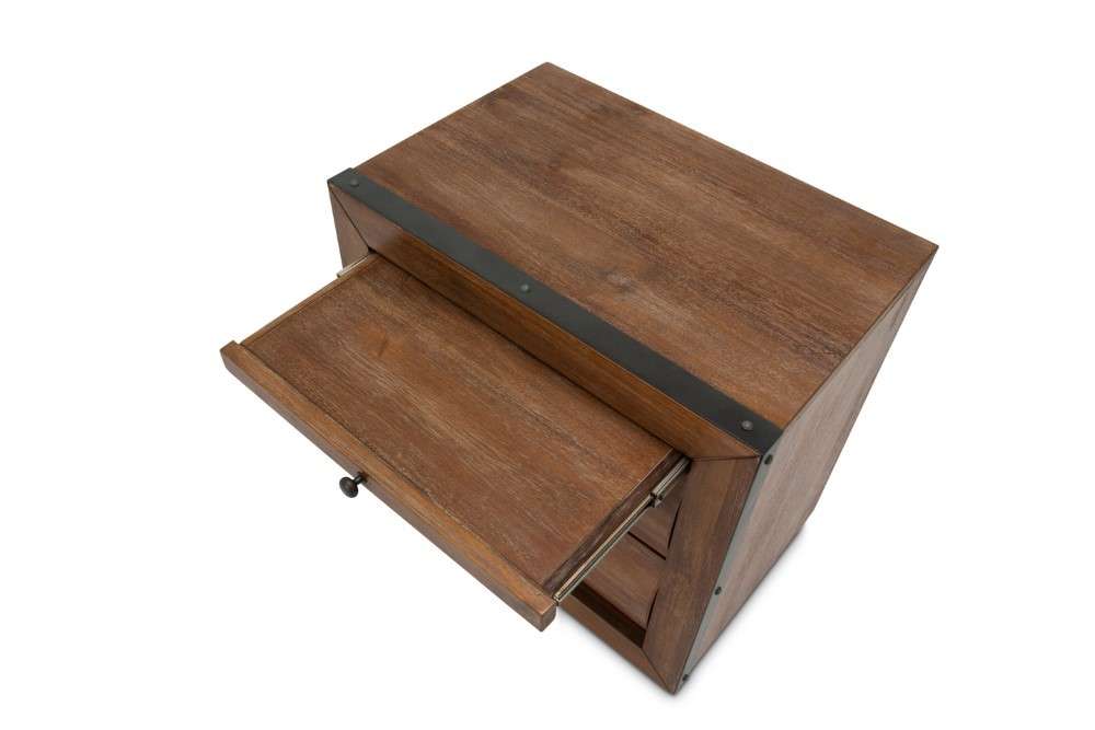 AICO by Michael Amini - Brooklyn Walk - Nightstand, 2 Drawers - Burnt Umber - KI-BRKW040-408N veiw 5