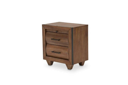 AICO by Michael Amini - Brooklyn Walk - Nightstand, 2 Drawers - Burnt Umber - KI-BRKW040-408N veiw 6