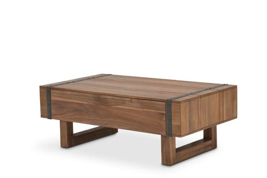 AICO by Michael Amini - Brooklyn Walk - Rectangular Cocktail Table - Burnt Umber - KI-BRKW201-408N veiw 1