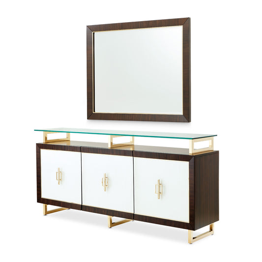 AICO by Michael Amini - Belmont Place Sideboard with Mirror - Espresso - N9085007-260-409 view 1