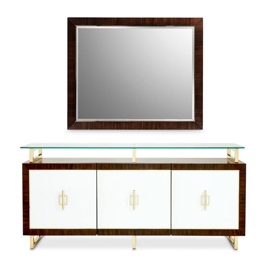 AICO by Michael Amini - Belmont Place Sideboard with Mirror - Espresso - N9085007-260-409 view 2