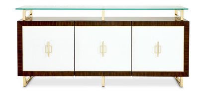 AICO by Michael Amini - Belmont Place Sideboard with Mirror - Espresso - N9085007-260-409 view 3