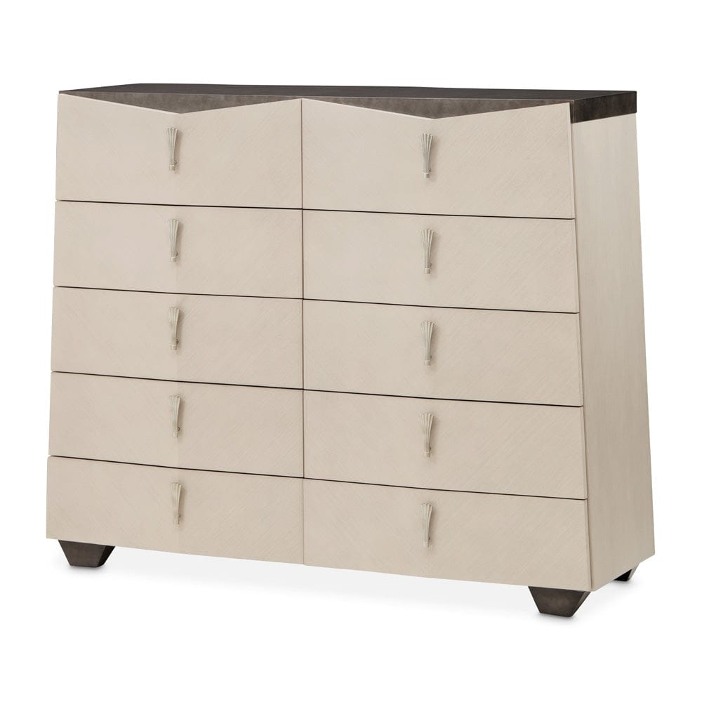 AICO by Michael Amini - Fantosini 10-Drawer Mule Chest - Silver Mist - 9091070SA-823 view 1