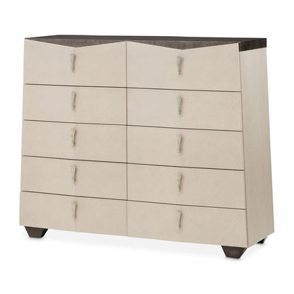 AICO by Michael Amini - Fantosini 10-Drawer Mule Chest - Silver Mist - 9091070SA-823 view 1
