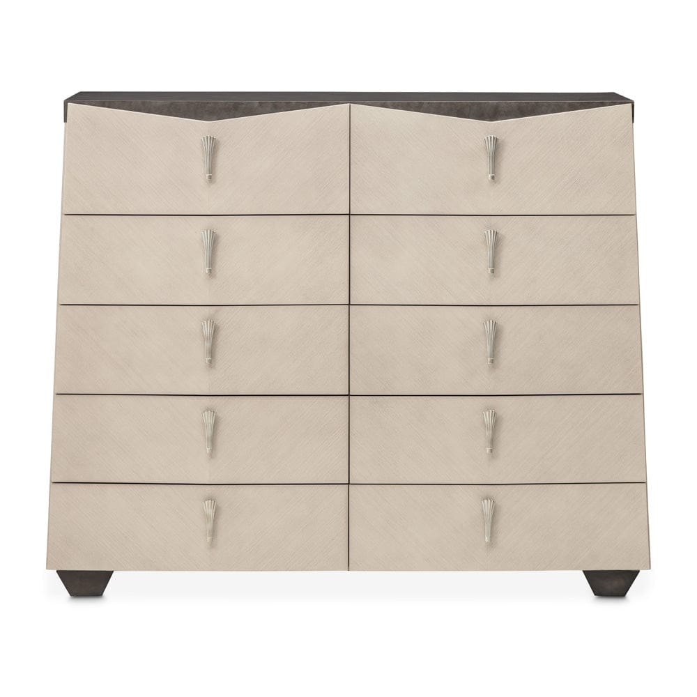 AICO by Michael Amini - Fantosini 10-Drawer Mule Chest - Silver Mist - 9091070SA-823 view 2
