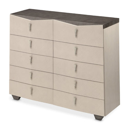 AICO by Michael Amini - Fantosini 10-Drawer Mule Chest - Silver Mist - 9091070SA-823 view 3
