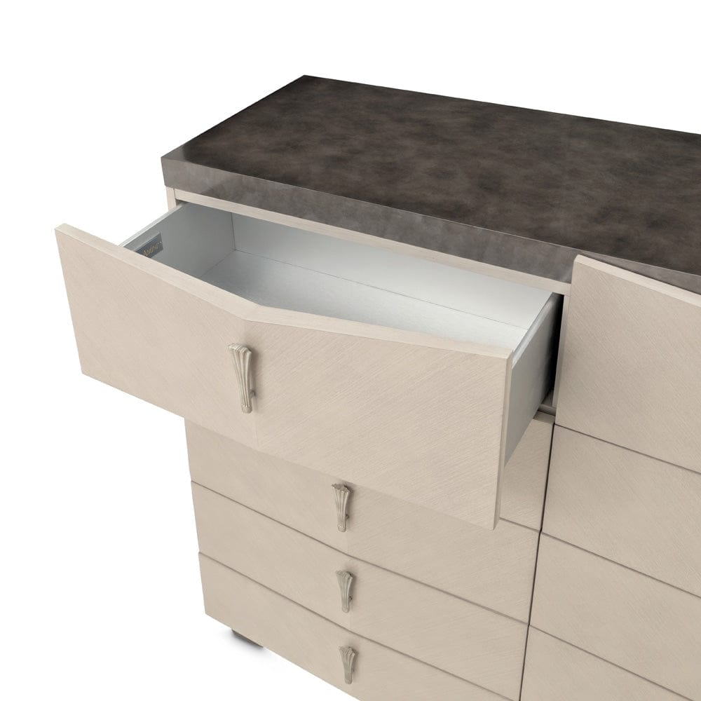 AICO by Michael Amini - Fantosini 10-Drawer Mule Chest - Silver Mist - 9091070SA-823 view 5