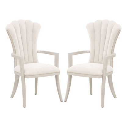 AICO by Michael Amini - Fantosini Dining Arm Chair, Set of 2 - Silver Mist - 9091004-823 view 1