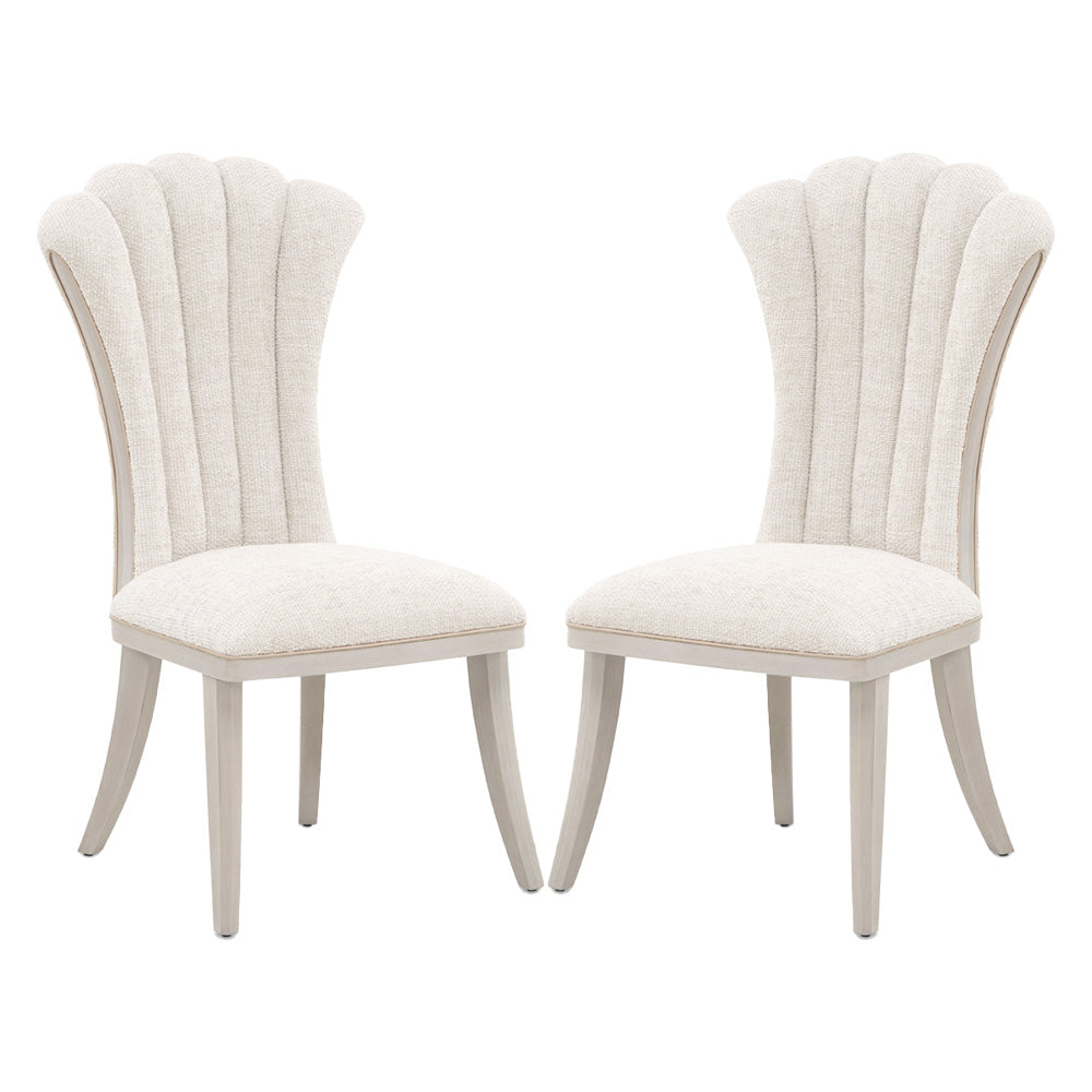 AICO by Michael Amini - Fantosini Dining Side Chair, Set of 2 - Silver Mist - 9091003-823 view 1