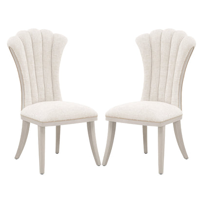 AICO by Michael Amini - Fantosini Dining Side Chair, Set of 2 - Silver Mist - 9091003-823 view 1