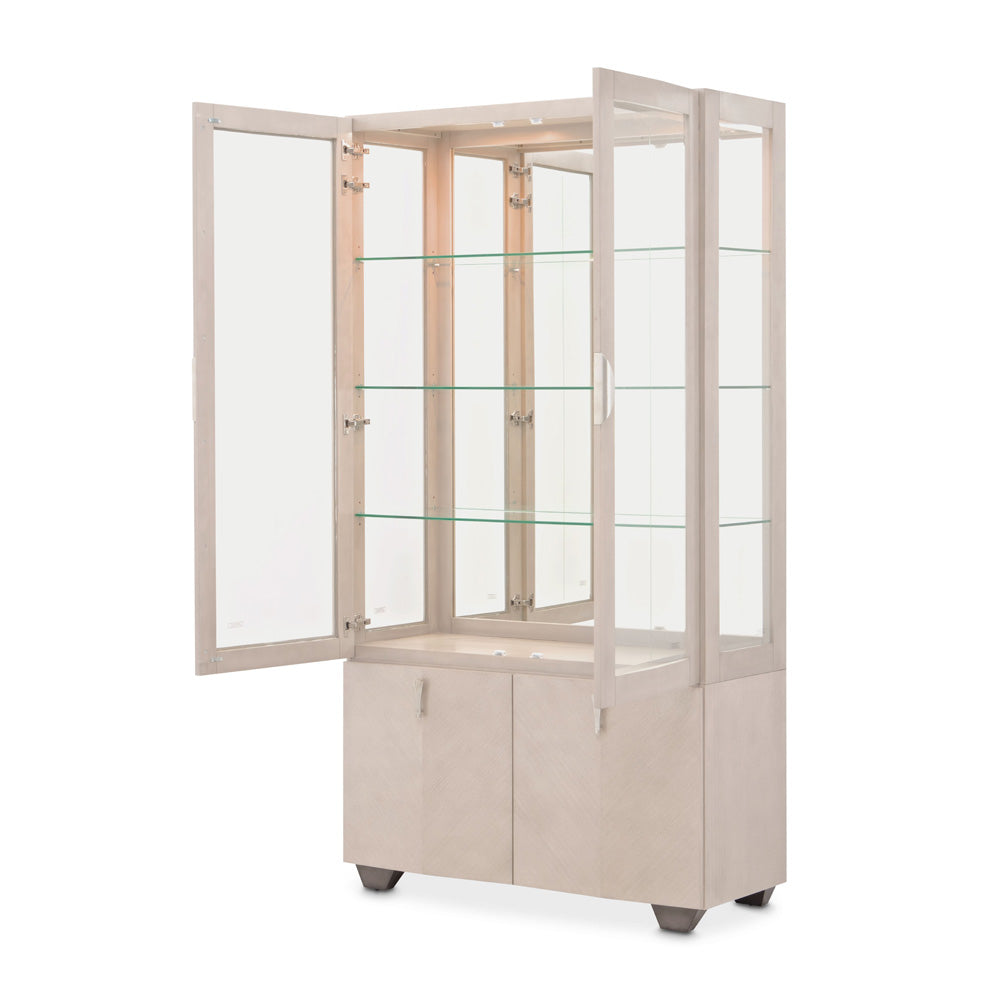 AICO by Michael Amini - Fantosini Display Cabinet - Silver Mist - 9091209-823 view 3
