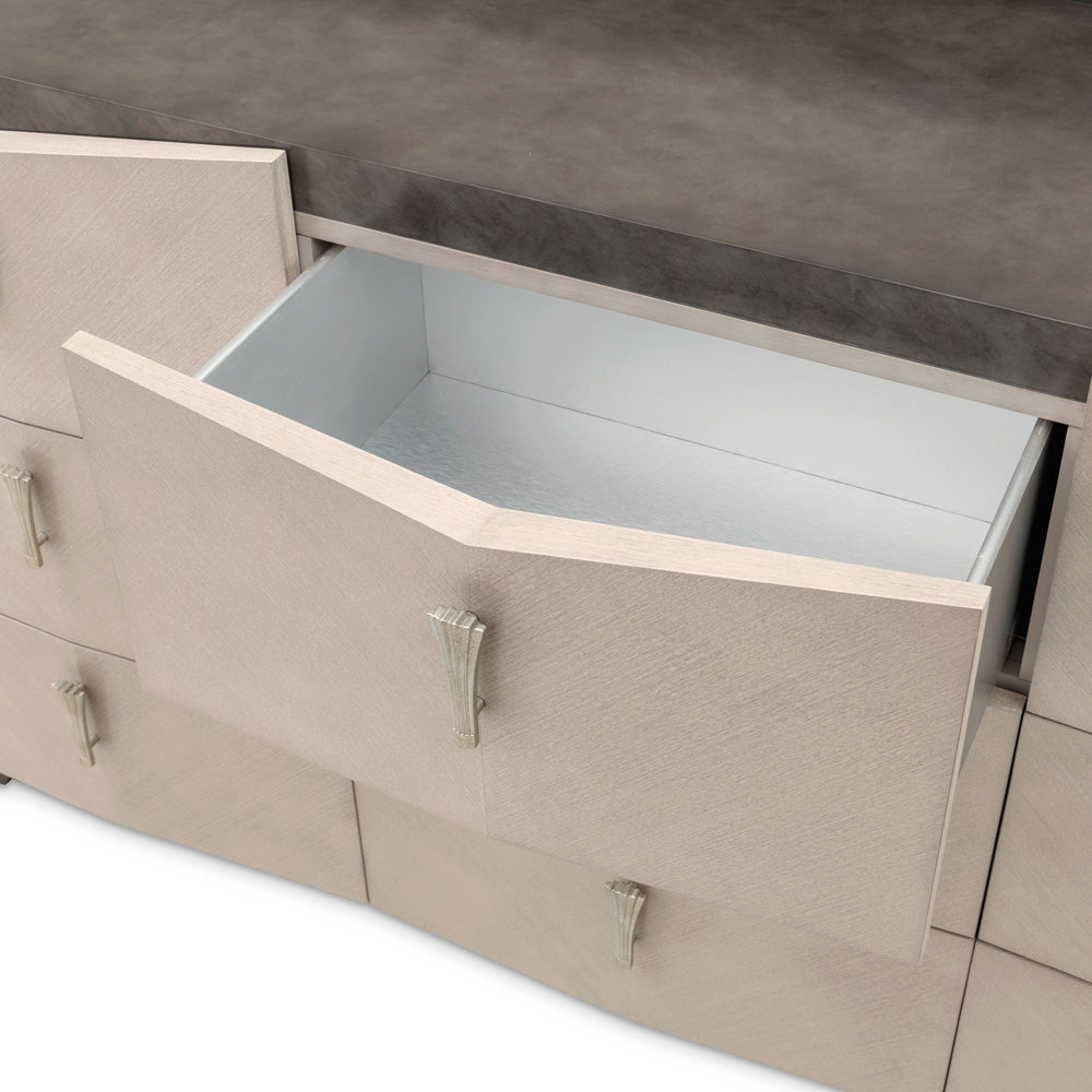 AICO by Michael Amini - Fantosini Dresser - Silver Mist - 9091050SA-823 view 7