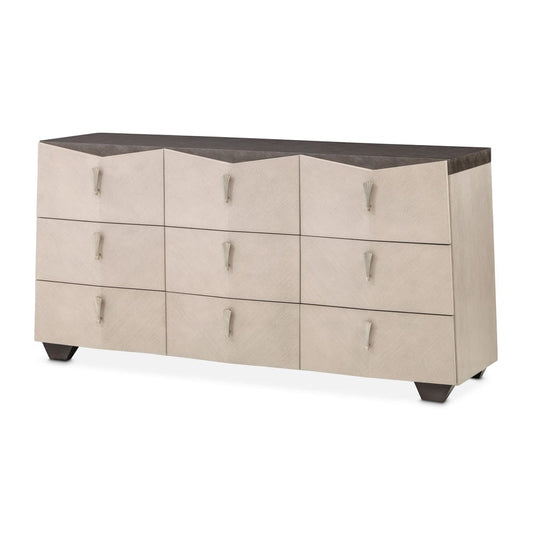 AICO by Michael Amini - Fantosini Dresser with Mirror - Silver Mist - 9091050SA-60-823 view 2
