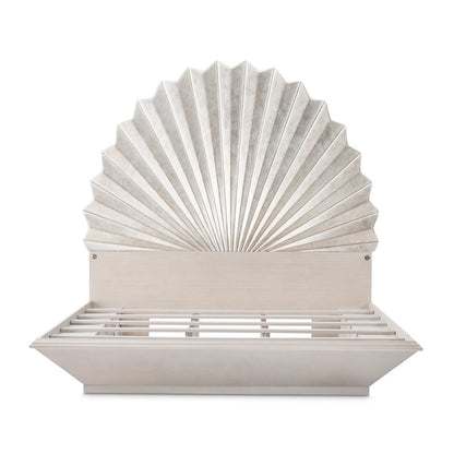 AICO by Michael Amini - Fantosini King Fan Bed - Silver Leaf - 9091000EK3-834 view 3