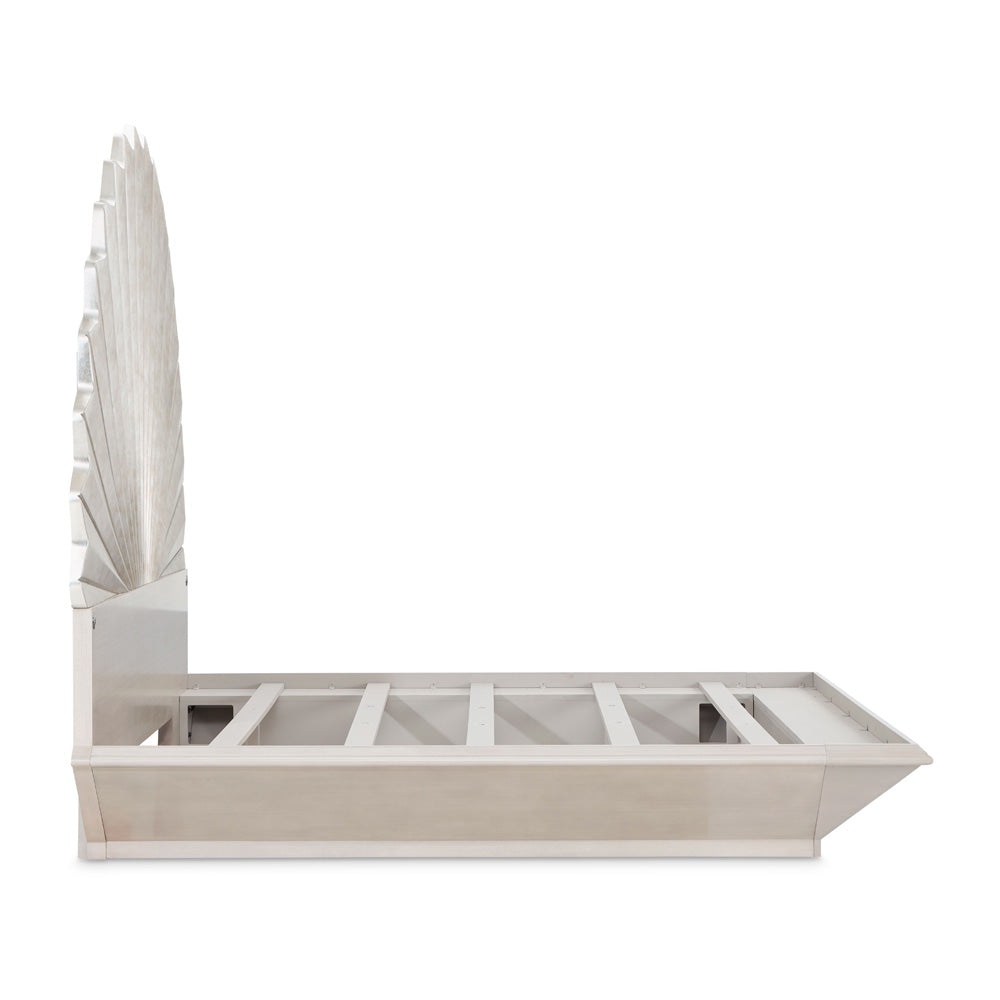 AICO by Michael Amini - Fantosini King Fan Bed - Silver Leaf - 9091000EK3-834 view 4